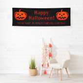 Custom pompoen carving wedstrijd Halloween banner (Insitu)