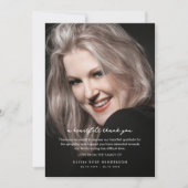 Custom Portrait Photo & Message Sympathy  Bedankkaart (Voorkant)