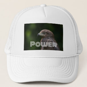 Custom Power Text Monoton lettertype Wit kleur Spo Trucker Pet