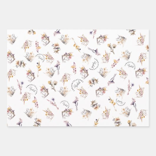Custom Prairie Dog Wildflower Wrapping Paper (Voorkant)