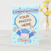 Custom Preschool / Kindergarten Boy Graduation Kaart (Gele Bloem)