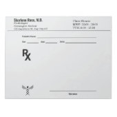 Custom Prescription Notepad – Editable Doctor RX Notitieblok (Voorkant)