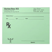 Custom Prescription Notepad – Editable Doctor RX  Notitieblok (Voorkant)