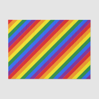 Custom Pride Rainbow Stripes Uitnodiging Tissuepapier