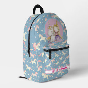 Custom Princess Unicorn Bedrukte Rugzak