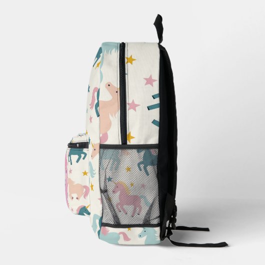 Custom Princess Unicorn Bedrukte Rugzak (Rechts)