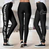 Custom Print Jiu Jitsu Crew Black Spats Leggings