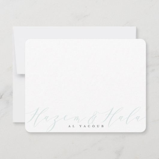 CUSTOM PRINT ORDER etsy ontwerp voor Hala Bedankkaart (Voorkant)