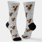 Custom Print Uw Foto Pet Face Sokken Personalisere (Gebogen)