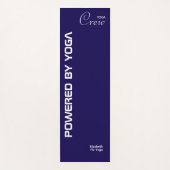 Custom Print Yoga Crew Dark Blue Yogamat (Voorkant)