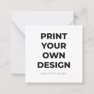 Custom Print Your Own | Printing My Own To Order Notitiekaartje
