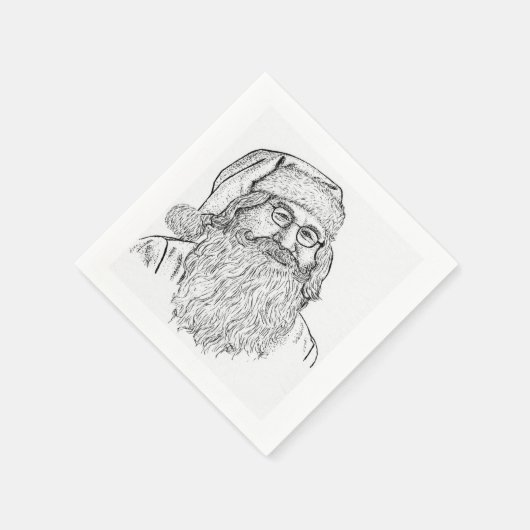 Custom Printed Santa Claus Servet (Hoek)