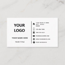 Custom Professional Design Visitekaartje met Logo