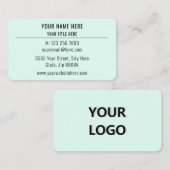 Custom Professional Design Visitekaartje met Logo (Voorkant / Achterkant)