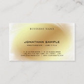 Custom Professional Modern Elegant Template Luxury Visitekaartje (Achterkant)