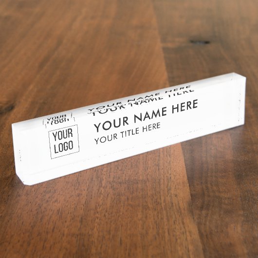 Custom Professional Name Plate Naambordje (Zijkant)