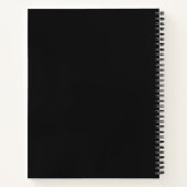 Custom Professional Notebook Modern Black Gold Notitieboek (Achterkant)