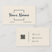 Custom Professioneel Visitekaartje met Barcode (Voorkant / Achterkant)