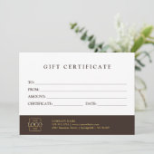 Custom Promotional Gift Certificate Template (Staand voorkant)