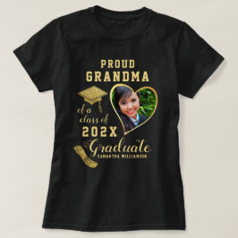 Custom Proud Oma van een Klasse van 2025 Afstudere T-shirt
