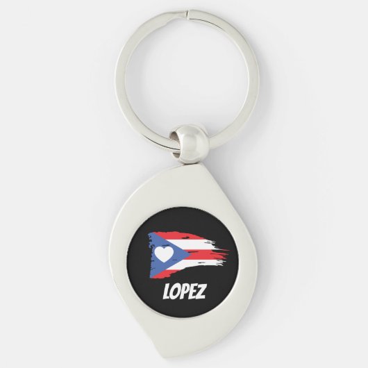 Custom Puerto Rico Sleutelhanger (Voorkant)
