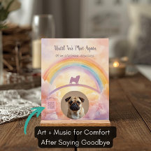 Custom Pug Memorial Acrylic Sign – Add Name, Dates