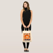 Custom Pumpkin Halloween Canvas tas (Voorkant (model))