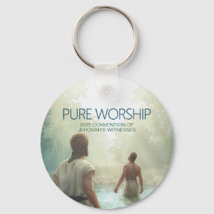 Custom Pure Worship 2025 Convention JW Gifts Sleutelhanger