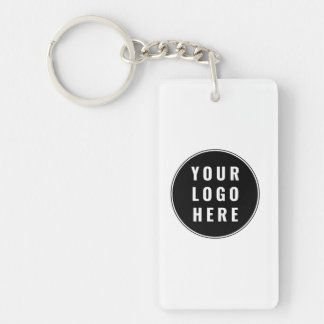 Custom QR Code Business Logo Modern Sleutelhanger