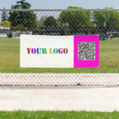 Custom QR Code Business Logo Promotional Banner (Insitu)