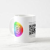 Custom QR Code Logo Business Branding Mug (Devant gauche)