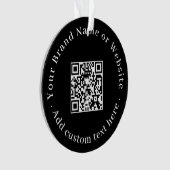 Custom QR Code Modern Business Promotional Design Ornament (voorkant)