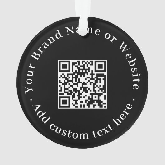 Custom QR Code Modern Business Promotional Design Ornament (achterkant)