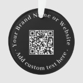 Custom QR Code Modern Business Promotional Design Ornament (voorkant)