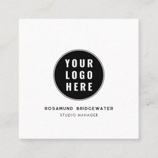 Custom QR Code Modern Logo Minimalist Contactkaartje