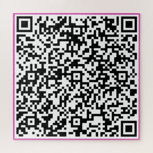 Custom QR Code Puzzle Example Your Surprise Gift Legpuzzel (Horizontaal)