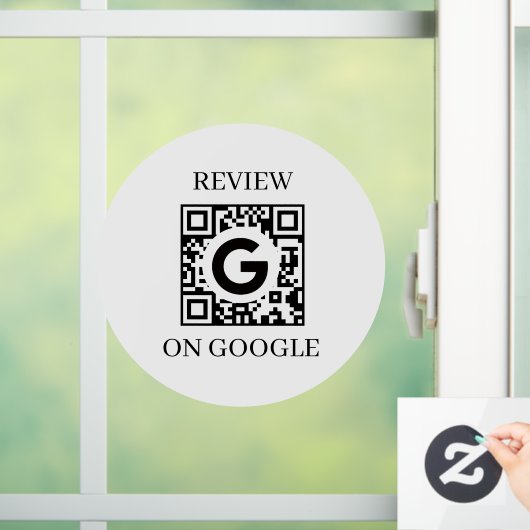 Custom QR | Google Reviews Business Display Raamsticker (Huis)