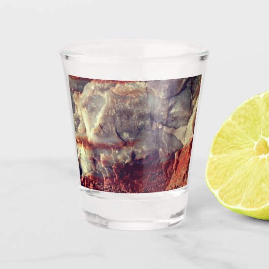 Custom Quartz Rock Shot Glass Glas (Voorkant)