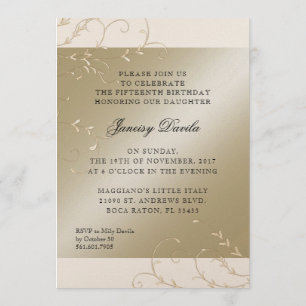 Custom Quince Dinner Kaart