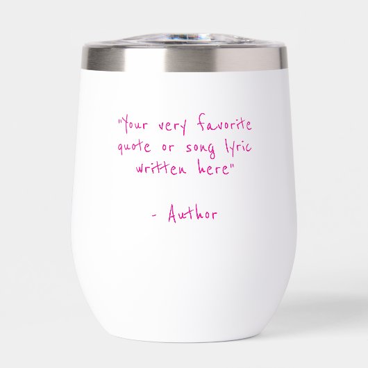 Custom quote - create your own hot pink (Avant)