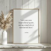 Custom Quote Poster