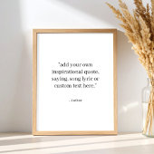 Custom Quote Poster