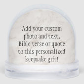 Custom Quote Saying Photo Personalized Keepsake (Arrière)