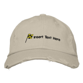 Custom Racing Flag Geborduurd Pet