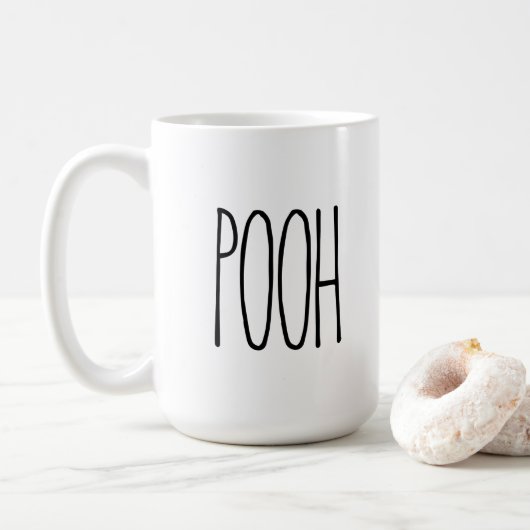 Custom RAE DUNN geïnspireerd POOH Koffie Mok (Met donut)