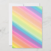 Custom Rainbow Floral Small Business Client Bedankkaart (Achterkant)