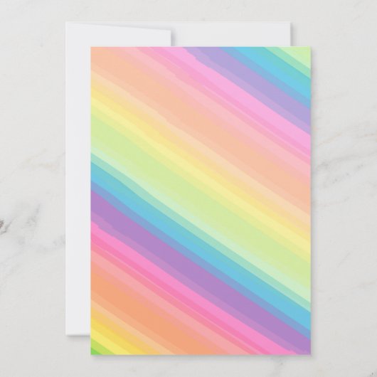 Custom Rainbow Floral Small Business Client Bedankkaart (Achterkant)