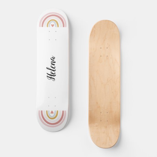 custom rainbow skateboard (Voorkant)