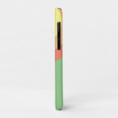 Custom Rainbow Target – groen, perzik Case-Mate iPhone Case (Achterkant/links)
