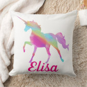 Custom. Rainbow Unicorn. Kussen (Deken)